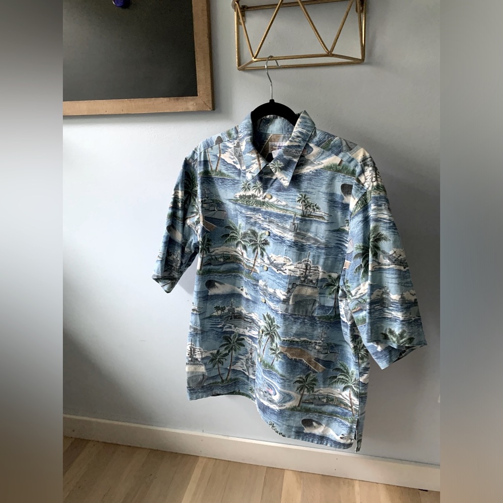 Reyn Spooner Naval Ship Hawaiian Shirt